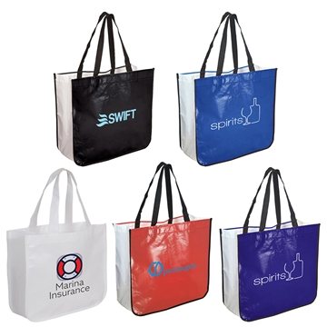 150 Customized Extra Large Laminated Shopping Tote Bag - Bottle ...