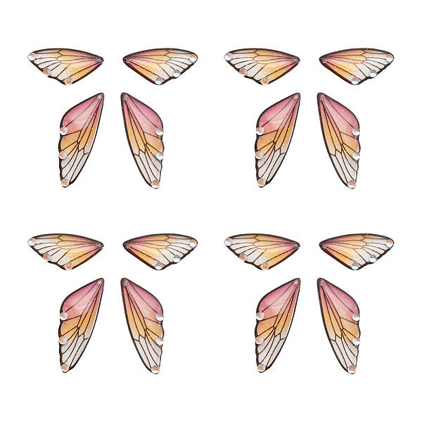Transparent Resin Crystal AB Rhinestone Pendants Set