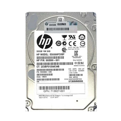713927-001 HP 300GB 6Gb/s SAS 10000 2.5-inch Hard Drive