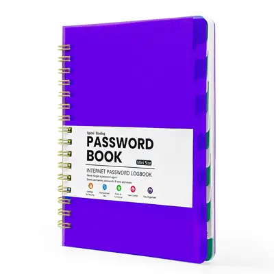 A6 Mini Size Password Book, 1 Count Internet Address and Password Organizer with Tab, Password Keeper Journal Notebook, Schoo...
