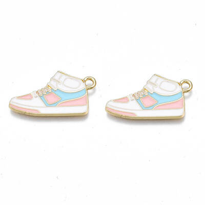 Alloy Enamel Shoes Pendants