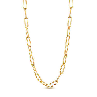 Brass Paperclip Chain Necklaces