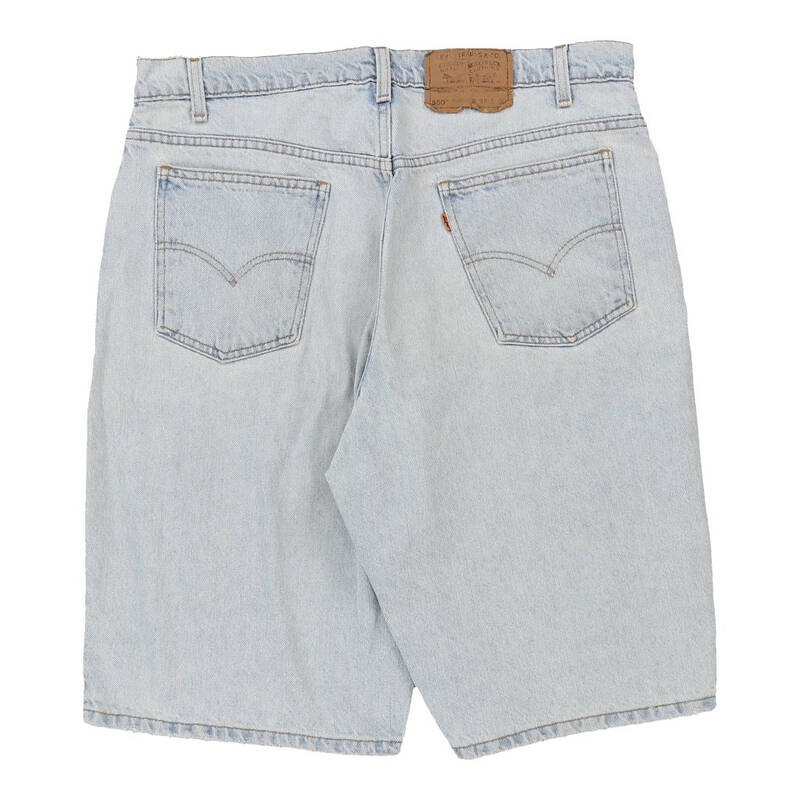 550 Orange Tab Levis Denim Shorts - 36W 11L Light Wash Cotton