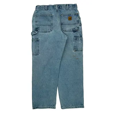 Carhartt Carpenter Jeans - 32W 29L Blue Cotton