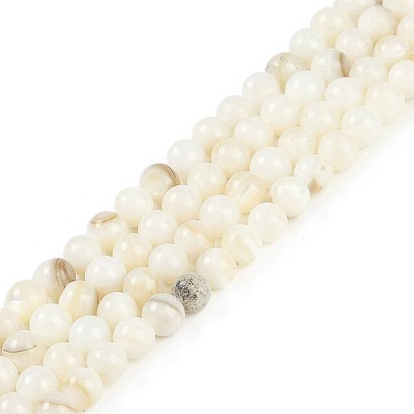 Natural Cultured Freshwater Shell Beads Strands