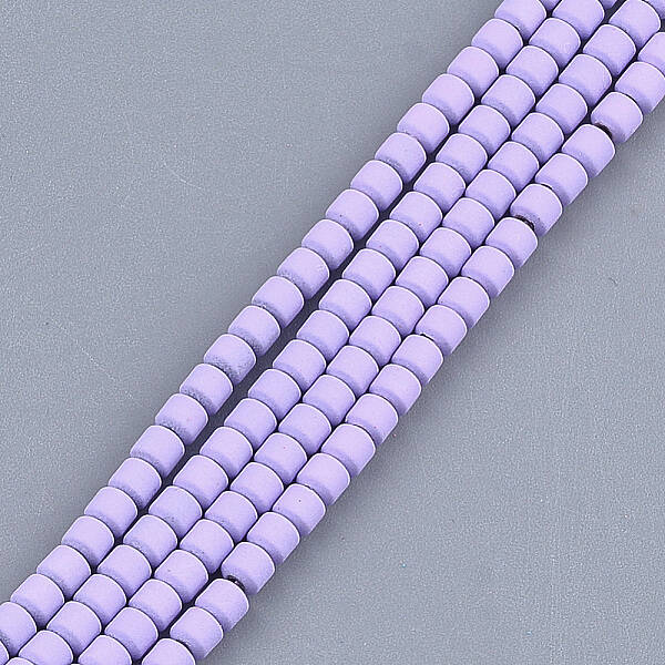 Spray Painted Non-magnetic Synthetic Hematite Beads Strands