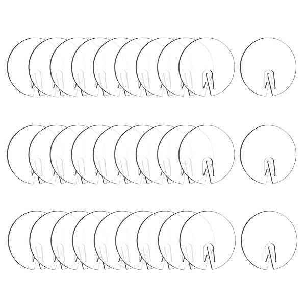 30Pcs Acrylic Blank Wine Glass Charms