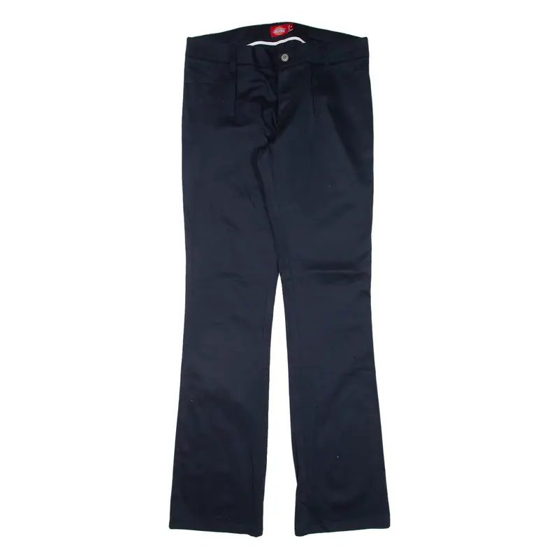 DICKIES Workwear Womens Trousers Blue Slim Bootcut W32 L32