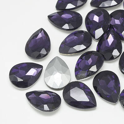 Pointed Back Glass Rhinestone Cabochons