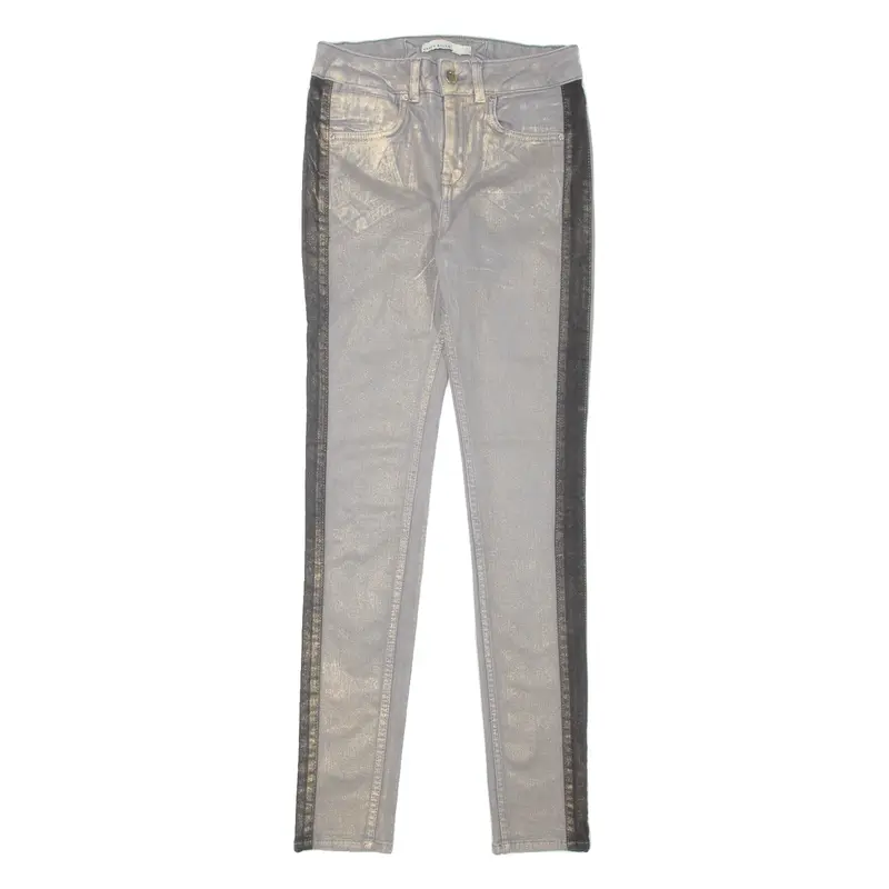 KAREN MILLEN Womens Jeans Grey Slim Skinny W24 L29