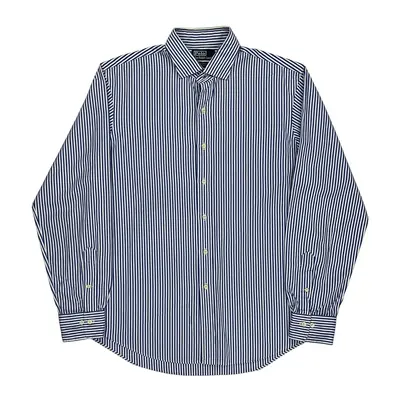 Polo By Ralph Lauren Striped Shirt - Large Blue Cotton