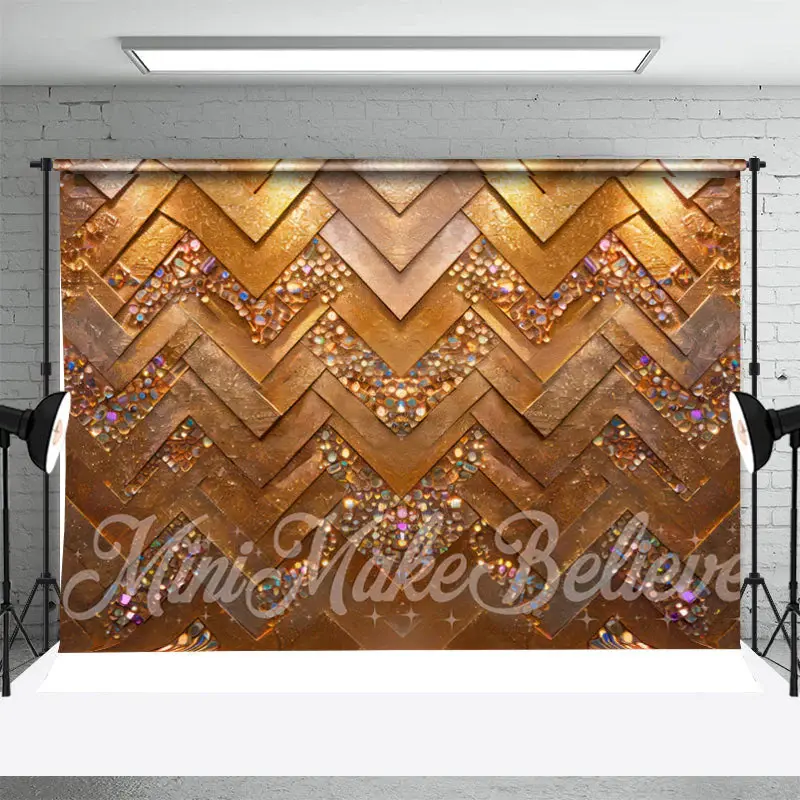 Gold Silver Rhombus Sequins Retro Photo Backdrop - Aperturee