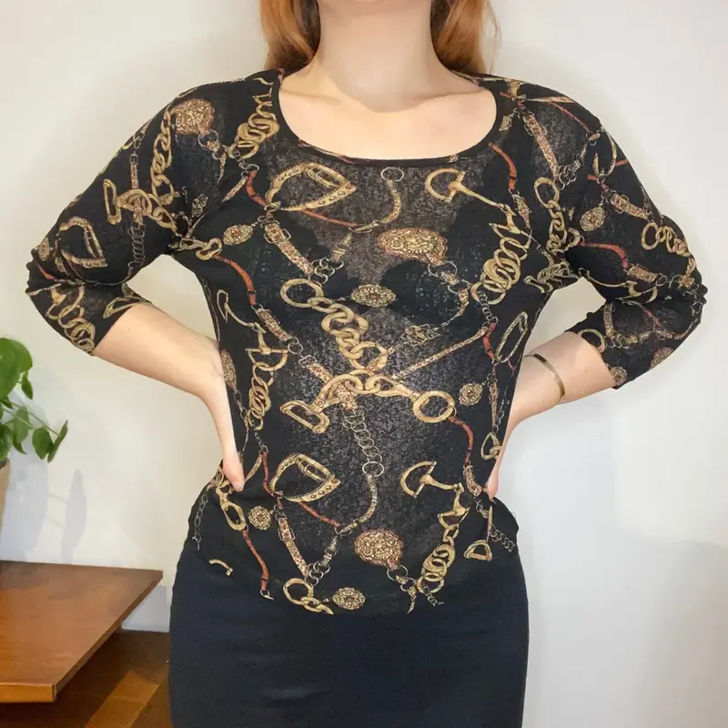 Evidence Mesh Top - Small Black Polyester