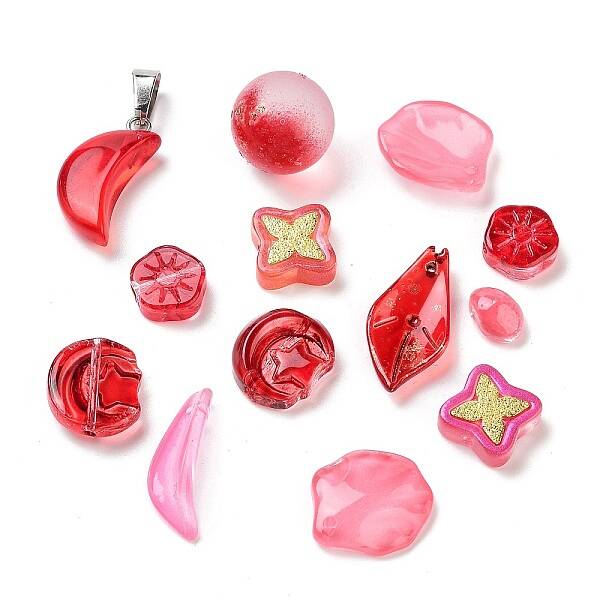 Mixed Styles & Shapes Glass Cabochons/Pendants/Links/Beads