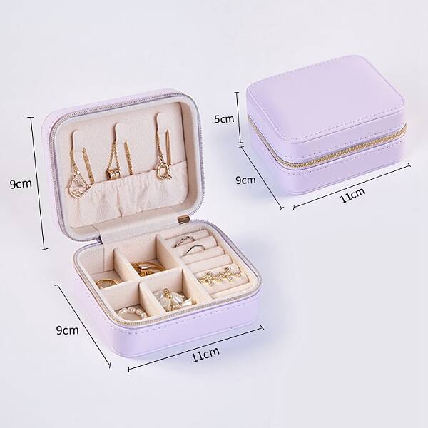 Rectangle PU Leather Jewelry Box