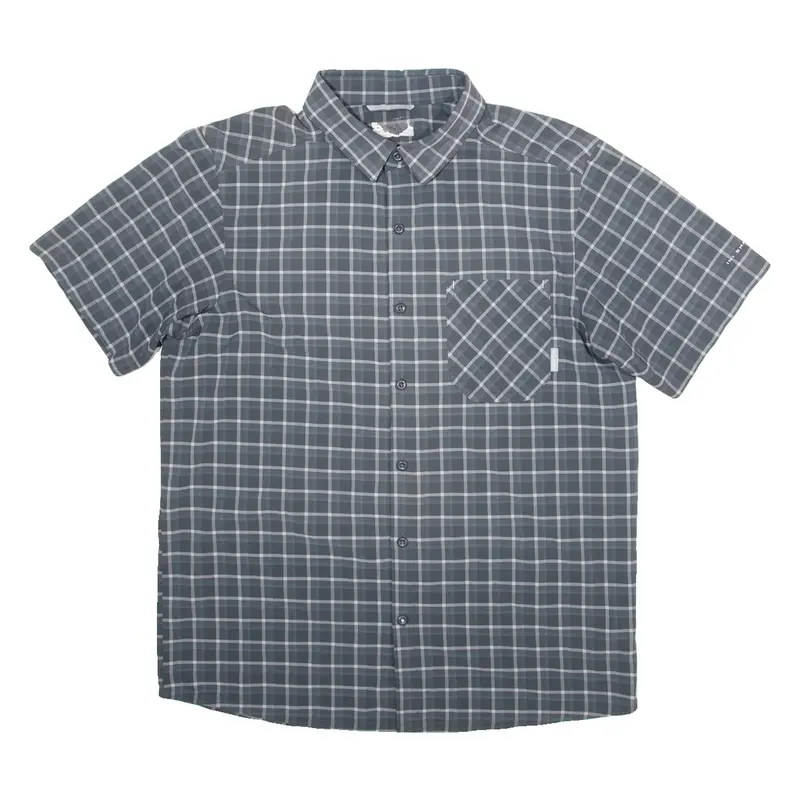 COLUMBIA Mens Shirt Grey Check M