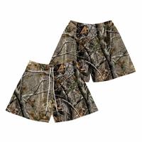 5 Inches Inseam Real Tree Casual Mesh Camo Shorts, Breathable & Versatile for Basketball, Beach, Gym, Running - Streetwear St...