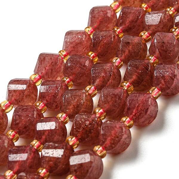 Natural Strawberry Quartz Beads Strands