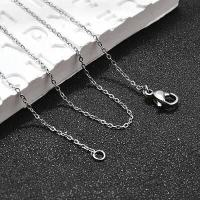 Non-Tarnish 304 Stainless Steel Cable Chain Necklaces
