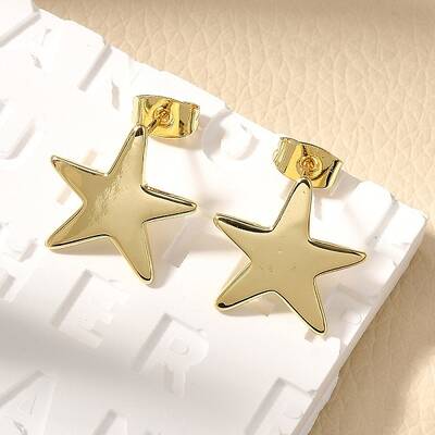 Brass Stud Earrings