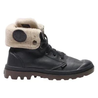 PALLADIUM Snow Boots Black Leather Mens UK 6.5