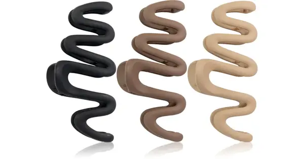 Brushworks Wave Claw Hair Clips 3pcs