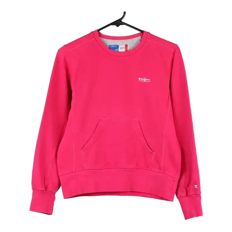 Age 13-15 Champion Sweatshirt - Medium Pink Cotton