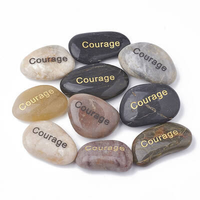 Natural River Stone Palm Stone
