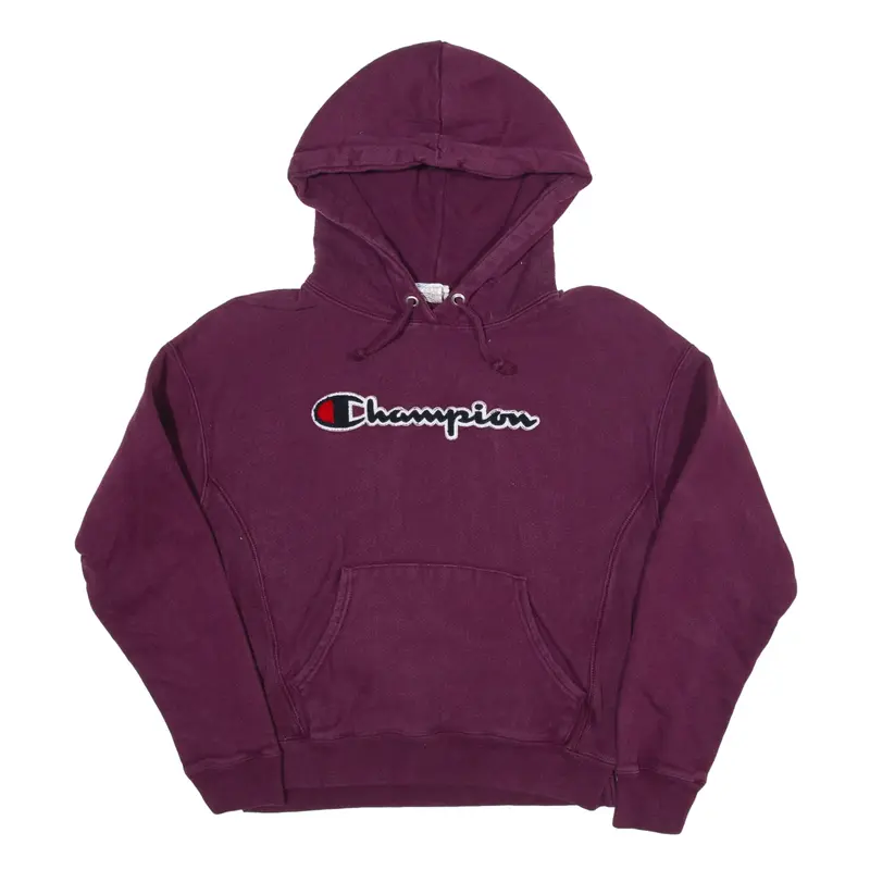 CHAMPION Reverse Weave Hoodie Purple Pullover Womens M