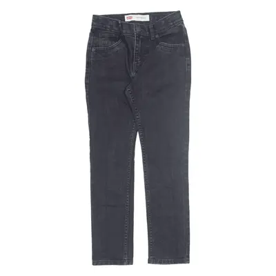 LEVI'S 710 Jeans Black Denim Slim Skinny Boys W22 L23