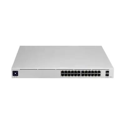 USW-24-POE-95W Ubiquiti 24-Port, Layer 2 PoE Switch with a Fanless Cooling System