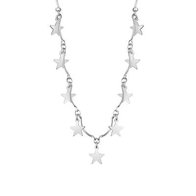 Rhodium Plated 925 Sterling Silver Pendant Necklace for Women