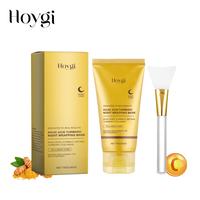 HOYGI Turmeric Night Wrapping Mask, Kojic Acid Turmeric Overnight Wrapping Peel Off Mask – Brightens & Defends Against Skin...