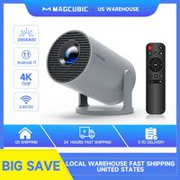 [US warehouse] Magcubic HY300Pro Projector Android 11 290ANSI 4K Videosource Supported Dual WIFI Allwinner H713 BT5.4 Native ...