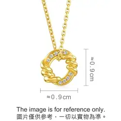 'Taffy' 999 Gold Diamond Necklace