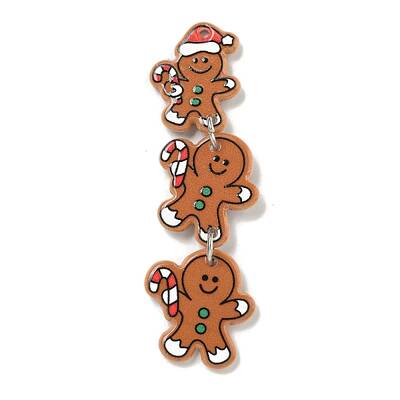 Christmas Acrylic Iron Pendants