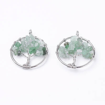 Natural Green Aventurine Pendants