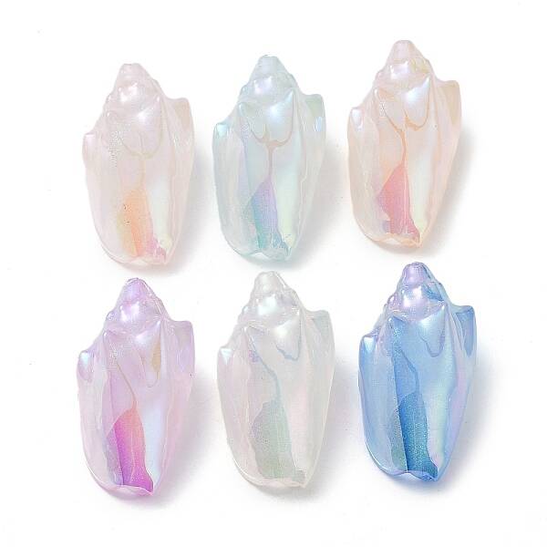 Iridescent Plating Acrylic Beads