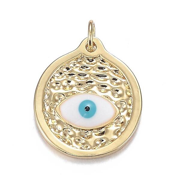 Brass Enamel Pendants
