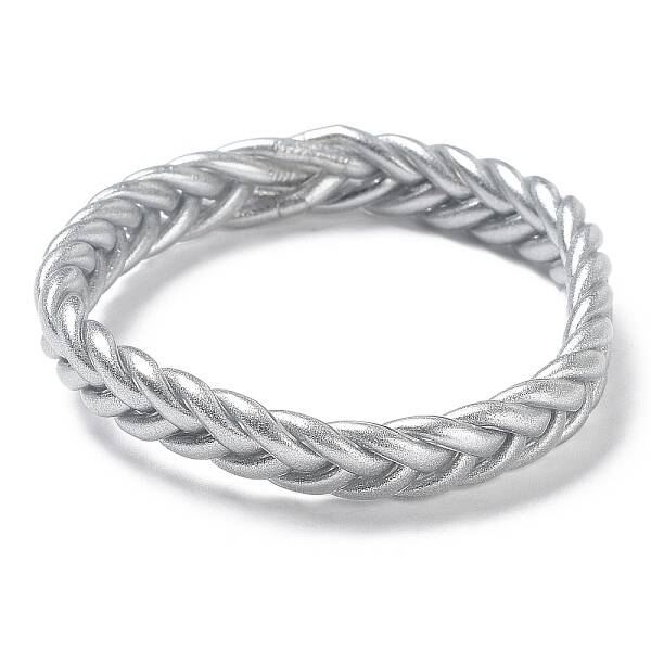 Sparkling Plastic Cord Braided Stretch Bracelets