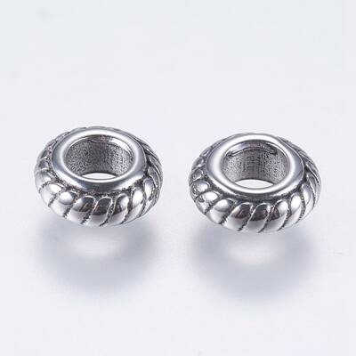 304 Stainless Steel European Beads