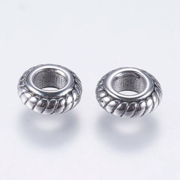 304 Stainless Steel European Beads