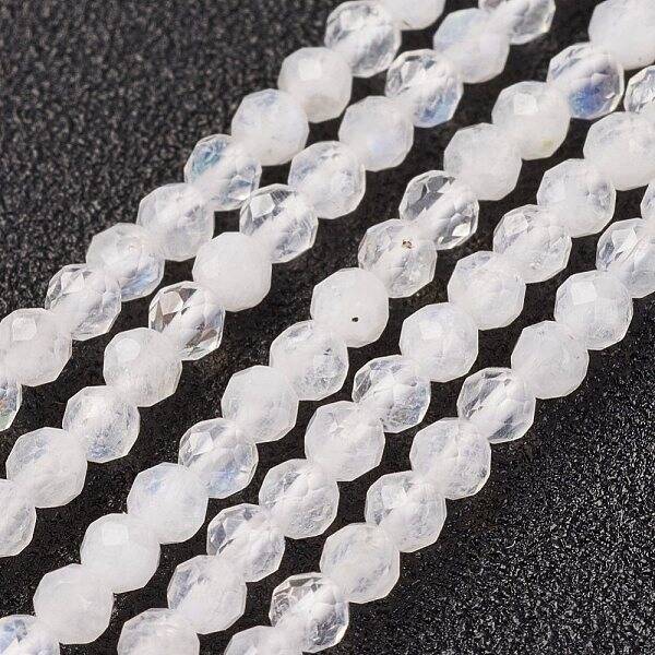 Natural Rainbow Moonstone Bead Strand