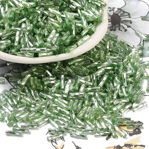 Glass Twist Bugle Beads