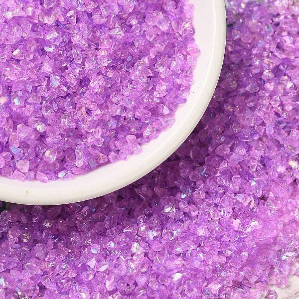 Transparent Electroplate Crushed Glass Craft