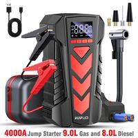 KOPUO 5-in-1 Jump Starter with Air Compressor 4000A 150PSI Portable Car Battery Jump Starter (9L Gas/8L Diesel), 12V Jump Box...