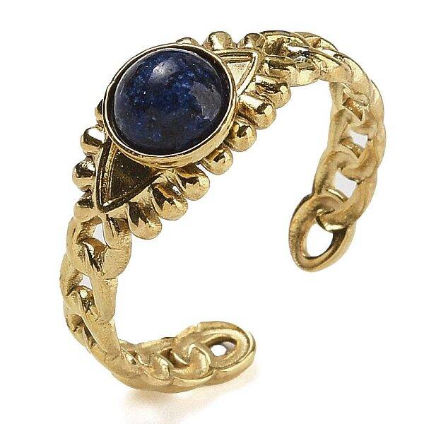 Natural Lapis Lazuli Finger Rings