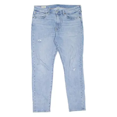 LEVI'S 512 BIG E Jeans Mens Blue Slim Tapered Stone Wash W34 L30