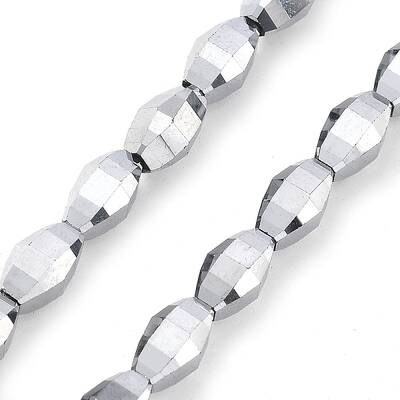 Electroplate Transparent Glass Beads Strands