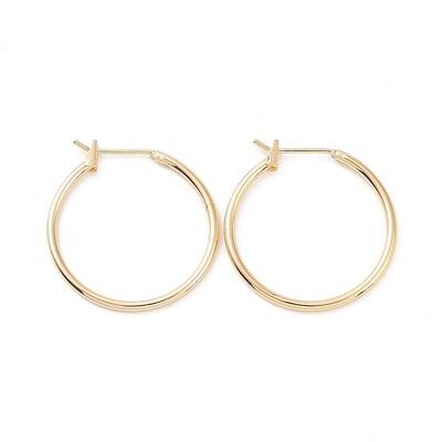Brass Huggie Hoop Earrings for Women